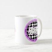 Bunco Chicks Roll with it - Paars Koffiemok (Voorkant rechts)