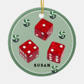 Bunco Christmas Ceramic Ornament (Voorkant)