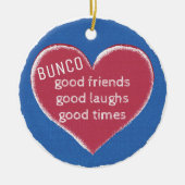 Bunco Christmas Love Keramisch Ornament (Voorkant)