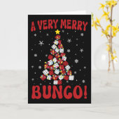 Bunco Christmas Very Merry Bunco Game Xmas For Wom Kaart (Gele Bloem)