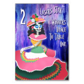 Bunco Dag van de Doden Oktober Halloween Tafel 2 Kaart (Achterkant)