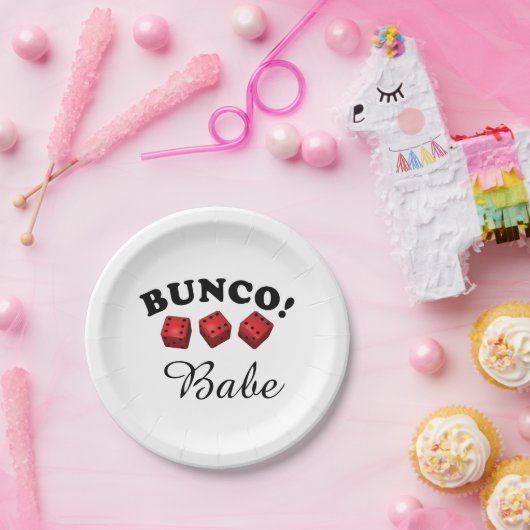 Bunco Dice en Babe Papieren Bordje (Feest)