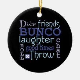 Bunco Dice Friends Good Times Keramisch Ornament