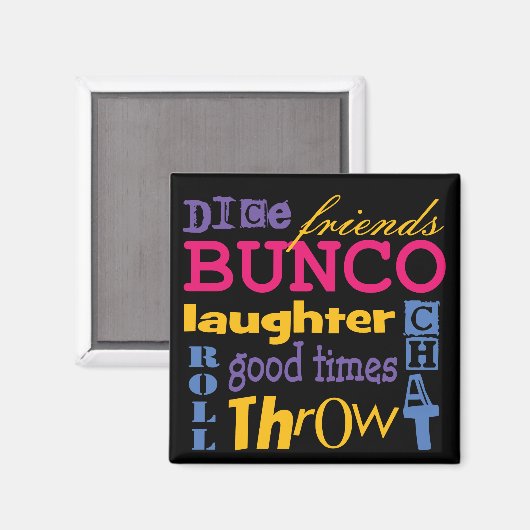 Bunco Dice Friends Magneet (Voorkant / Achterkant)