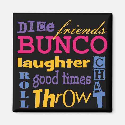 Bunco Dice Friends Magneet (Voorkant)