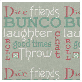 Bunco Dice Friends Red, Green, White Stof