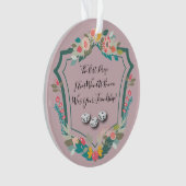 Bunco Dice Friendship Player Floral Ornament (voorkant)