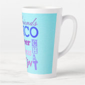 Bunco Dice Friendship Typography Fun Latte Mok (Rechts)