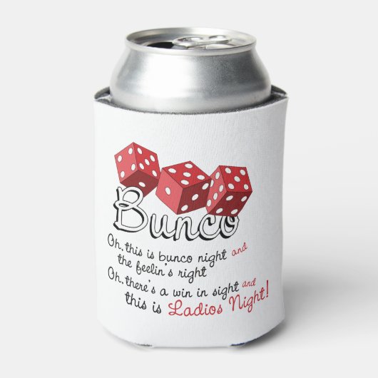 Bunco Dice Game Blikjeskoeler (Blikje Voorkant)