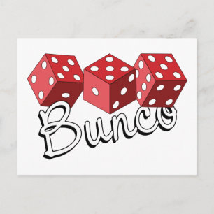 Bunco Dice Game Briefkaart