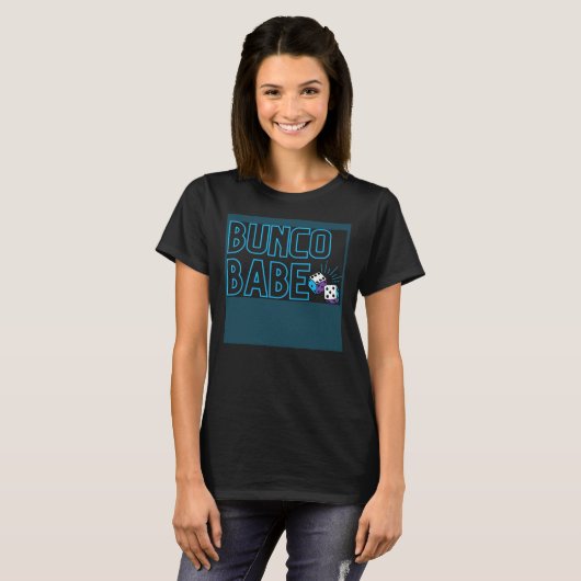 Bunco Dice Game Bunco Babe T-shirt (Voorkant volledig)