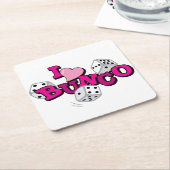 Bunco Dice Game Kartonnen Onderzetters (Schuin)