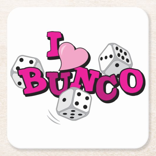 Bunco Dice Game Kartonnen Onderzetters (Voorkant)