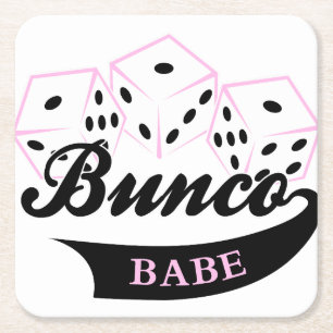 Bunco Dice Game Kartonnen Onderzetters