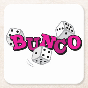 Bunco Dice Game Kartonnen Onderzetters