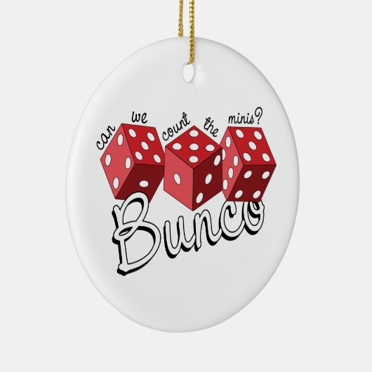Bunco Dice Game Keramisch Ornament (Rechts)