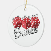 Bunco Dice Game Keramisch Ornament (Links)