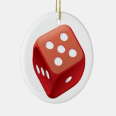 Bunco Dice Game Keramisch Ornament (Rechts)