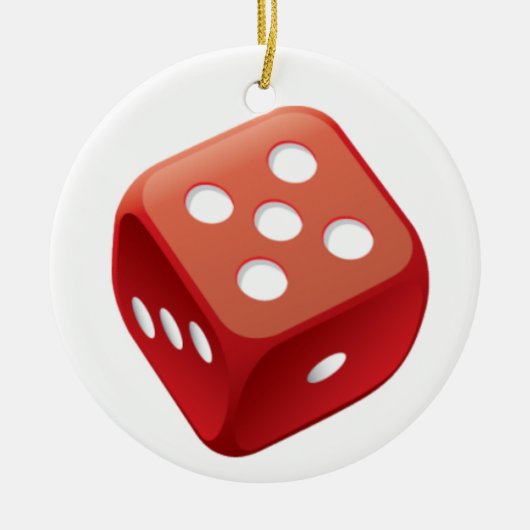 Bunco Dice Game Keramisch Ornament (Voorkant)