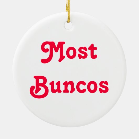 Bunco Dice Game Keramisch Ornament (Achterkant)