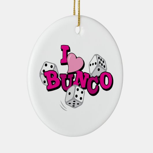 Bunco Dice Game Keramisch Ornament (Rechts)
