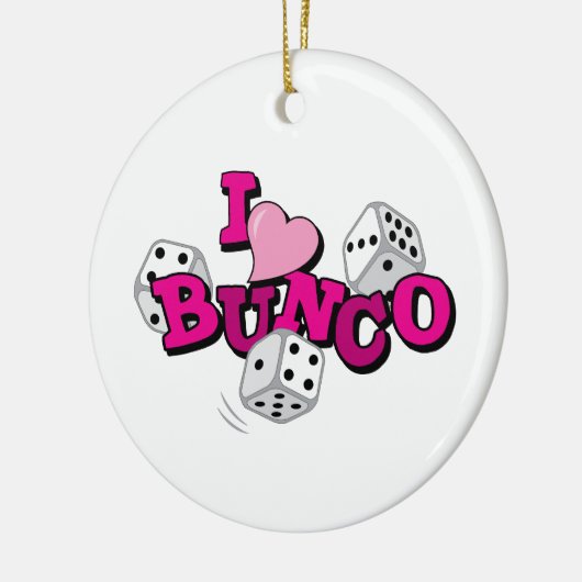 Bunco Dice Game Keramisch Ornament (Links)