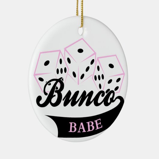 Bunco Dice Game Keramisch Ornament (Rechts)