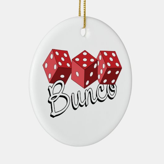 Bunco Dice Game Keramisch Ornament (Rechts)