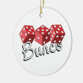 Bunco Dice Game Keramisch Ornament (Links)