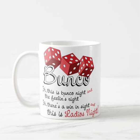 Bunco Dice Game Koffiemok (Links)
