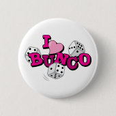 Bunco Dice Game Ronde Button 5,7 Cm (Voorkant)