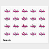 Bunco Dice Game Vierkante Sticker (Vel)