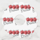 Bunco Dice Game Wijnglaslabel (Voorkant)