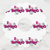 Bunco Dice Game Wijnglaslabel (Voorkant)