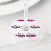 Bunco Dice Game Wijnglaslabel (Dichtbij)