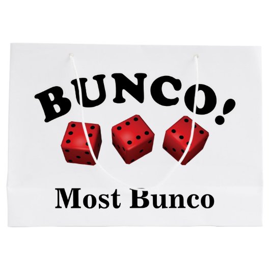 Bunco Dice Gift Meest Bunco Groot Cadeauzakje (Achterkant)