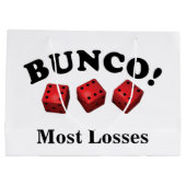 Bunco Dice Gift Meest verlies Large Cadeautasje (Achterkant)