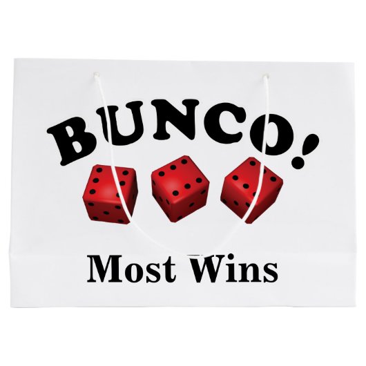 Bunco Dice Gift Meest Wins Groot Cadeauzakje (Achterkant)