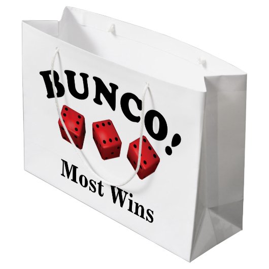 Bunco Dice Gift Meest Wins Groot Cadeauzakje (Achterkant Gekanteld)