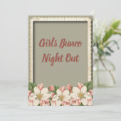 Bunco Dice - Girls Night Out Party Kaart (Staand voorkant)