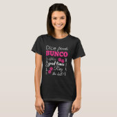 Bunco Dice Goede tijden T-shirt (Voorkant volledig)