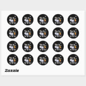 Bunco Dice Halloween Drink Omhoog en Roll Witches Ronde Sticker (Vel)