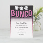 Bunco Dice Party Kaart (Staand voorkant)