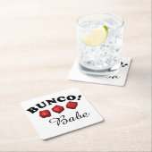 Bunco Dice Sixes Bunco Babe Kartonnen Onderzetters (Insitu)