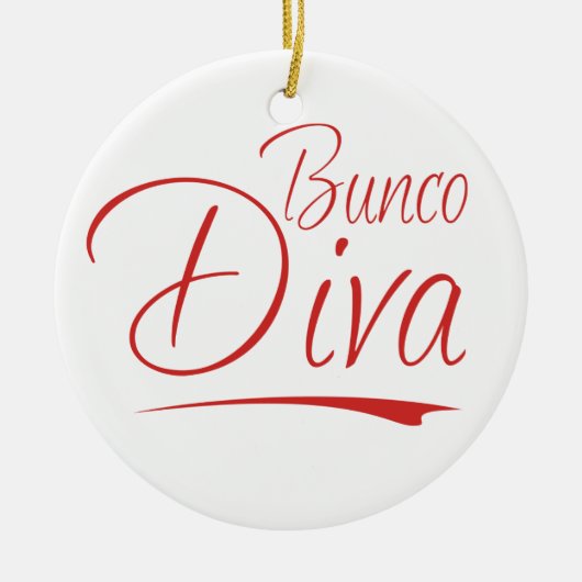 Bunco Diva Ornament (Voorkant)