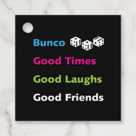 Bunco dobbelstenen goede tijden goede vrienden cad bedankjes labels
