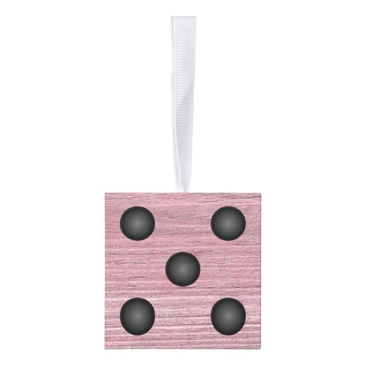 Bunco dobbelt Rustieke Roze Gestemde Houten Decoratie (Rechts)