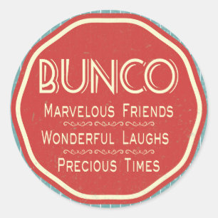 Bunco  embleem ronde sticker