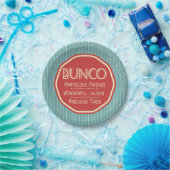 Bunco  Emblem Papieren Bordje (Feest)