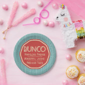 Bunco  Emblem Papieren Bordje (Feest)